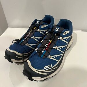 Salomon S-Lab Blue and White Running Shoes